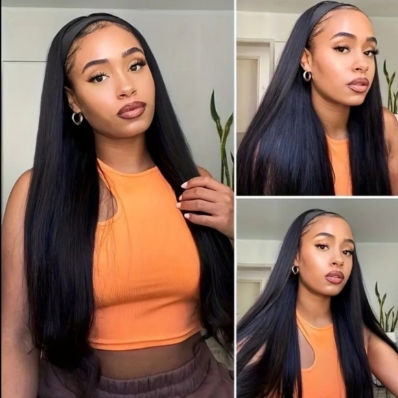 30-inch Long Seamless Bone Straight Headband Wig - Picture 1 of 4